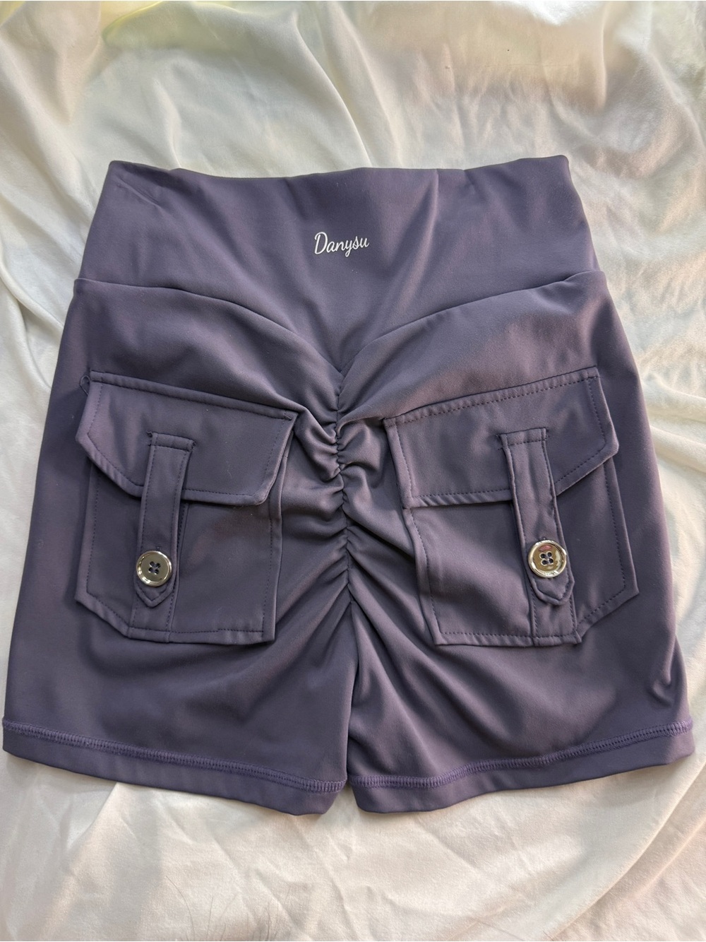 Danysu Scrunch Shorts – Purple (Size XS)